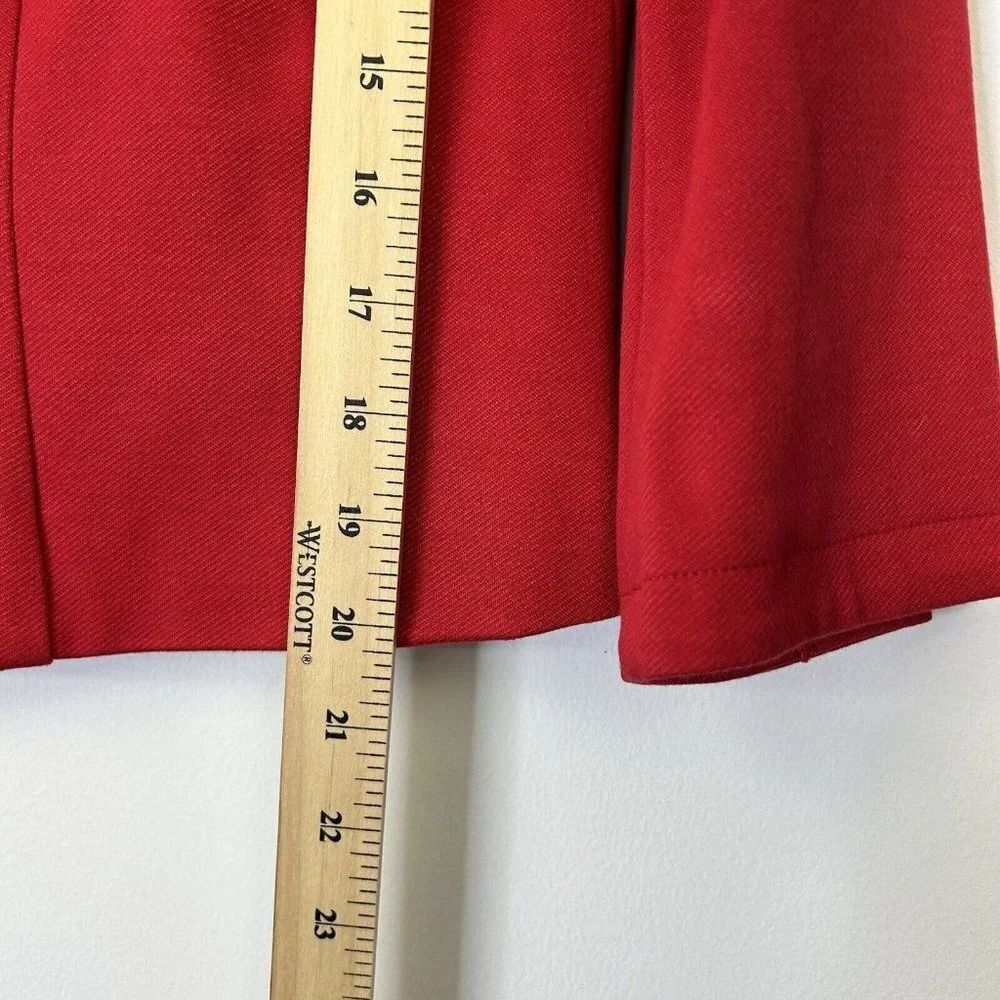 Cabi Red Blazer Jacket Womens‎ Size 8 Bow Beau